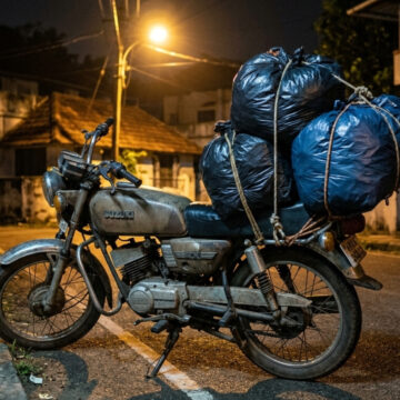 തിരുവനന്തപുരത്ത് രാത്രിയിൽ നടപ്പാതയിൽ അറവുശാലാ മാലിന്യം തളളിയ ആളെ നാട്ടുകാർ പിടികൂടി